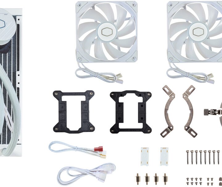 Cooler Master MasterLiquid ML240L Core ARGB Cooler, White - Thumbnail 6