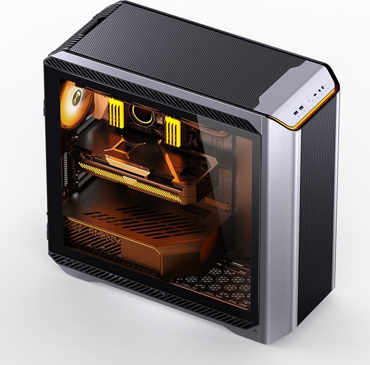 Jonsbo D500 ARGB Case, Black and Silver, Full Tower - Thumbnail 22