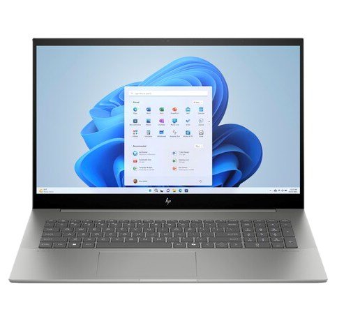 HP ENVY 17-CW1023CL Laptop, 17.3", Intel Core Ultra 7, Touchscreen, 32 GB DDR5-SDRAM, 1 TB SSD, NVIDIA GeForce RTX 3050 graphics, Silver - Image 1