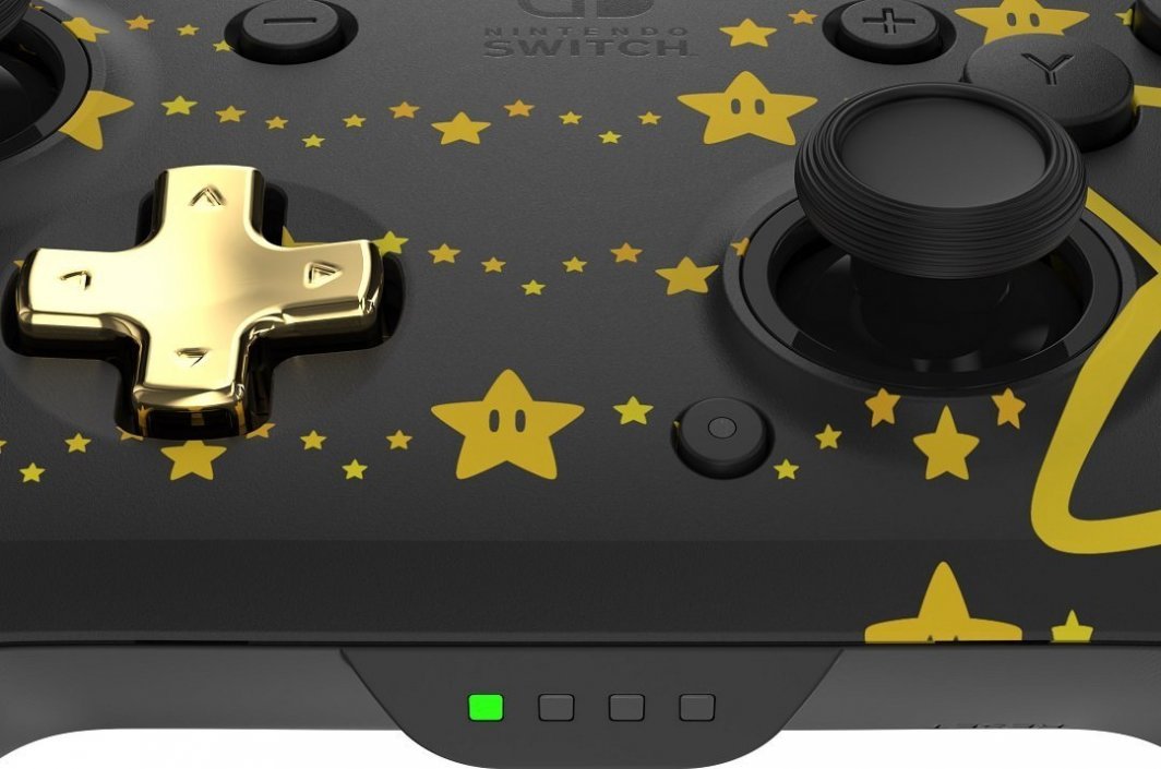 PDP Rematch Super Stars Glow Controller, Wireless, Black / Yellow - Thumbnail 10