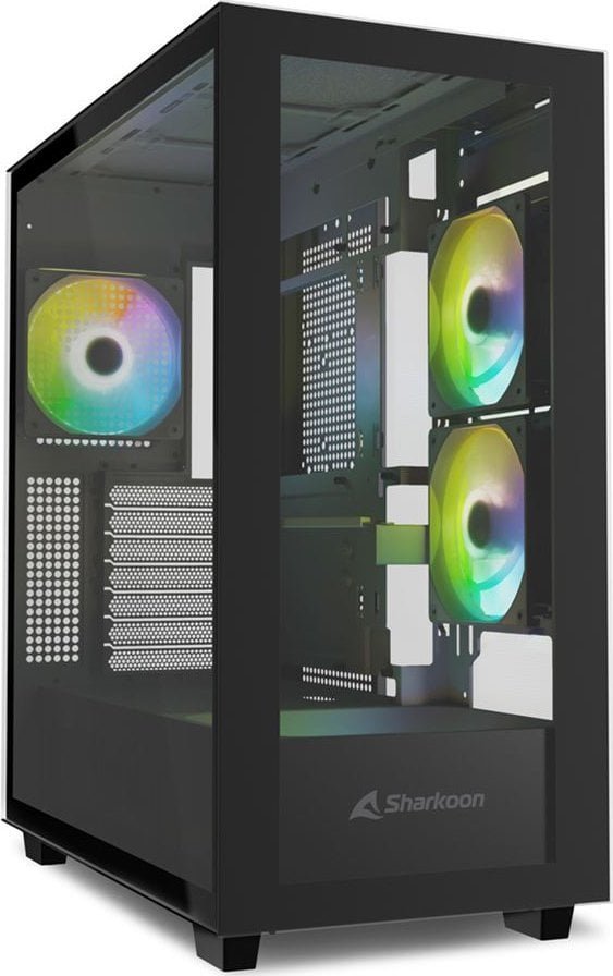 Sharkoon Rebel C60 ARGB Case, Black, Full Tower - Image 1