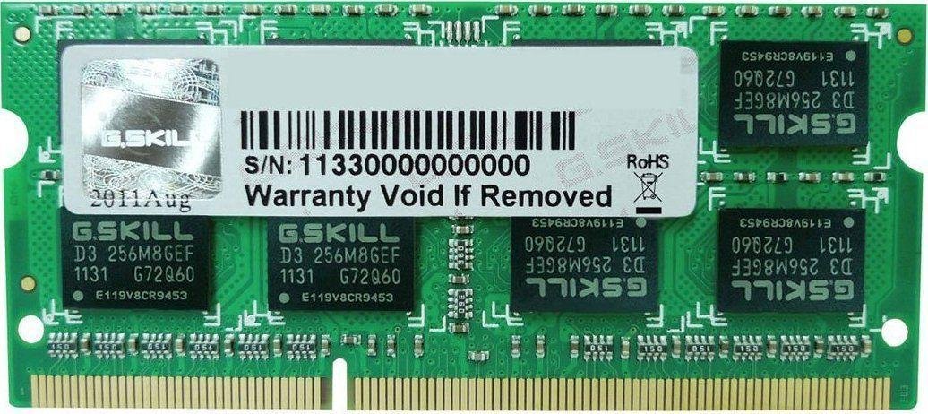 G.Skill F3-1600C11S-8GSL Memory, DDR3L, 8GB, 1600MHz, CL11 - Image 1