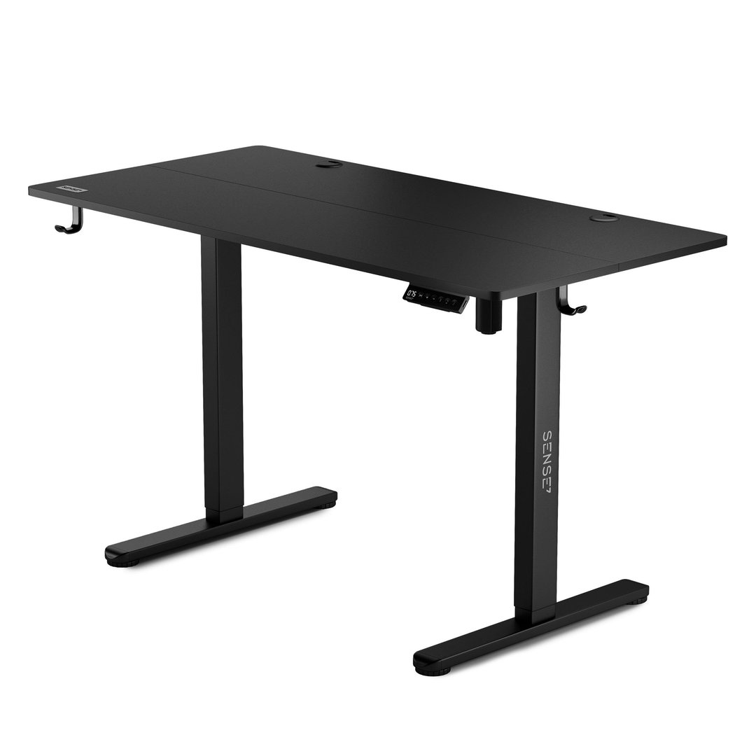 SENSE7 Nojo Electric Desk, 120cm x 60cm, Black - Image 1
