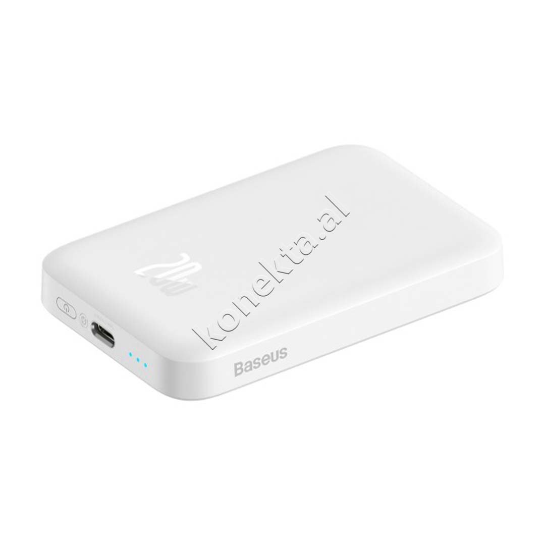 Baseus Wireless Power Bank, 6000mAh, 20W, White - Thumbnail 2