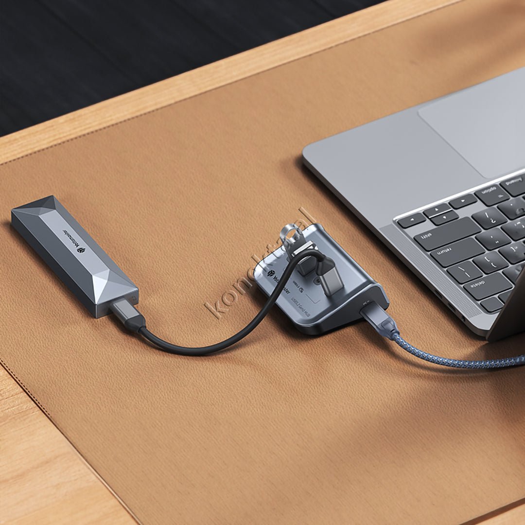 YottaMaster Type-C HUB 10Gbps 4-in-1 with Type-C Cable - Thumbnail 8