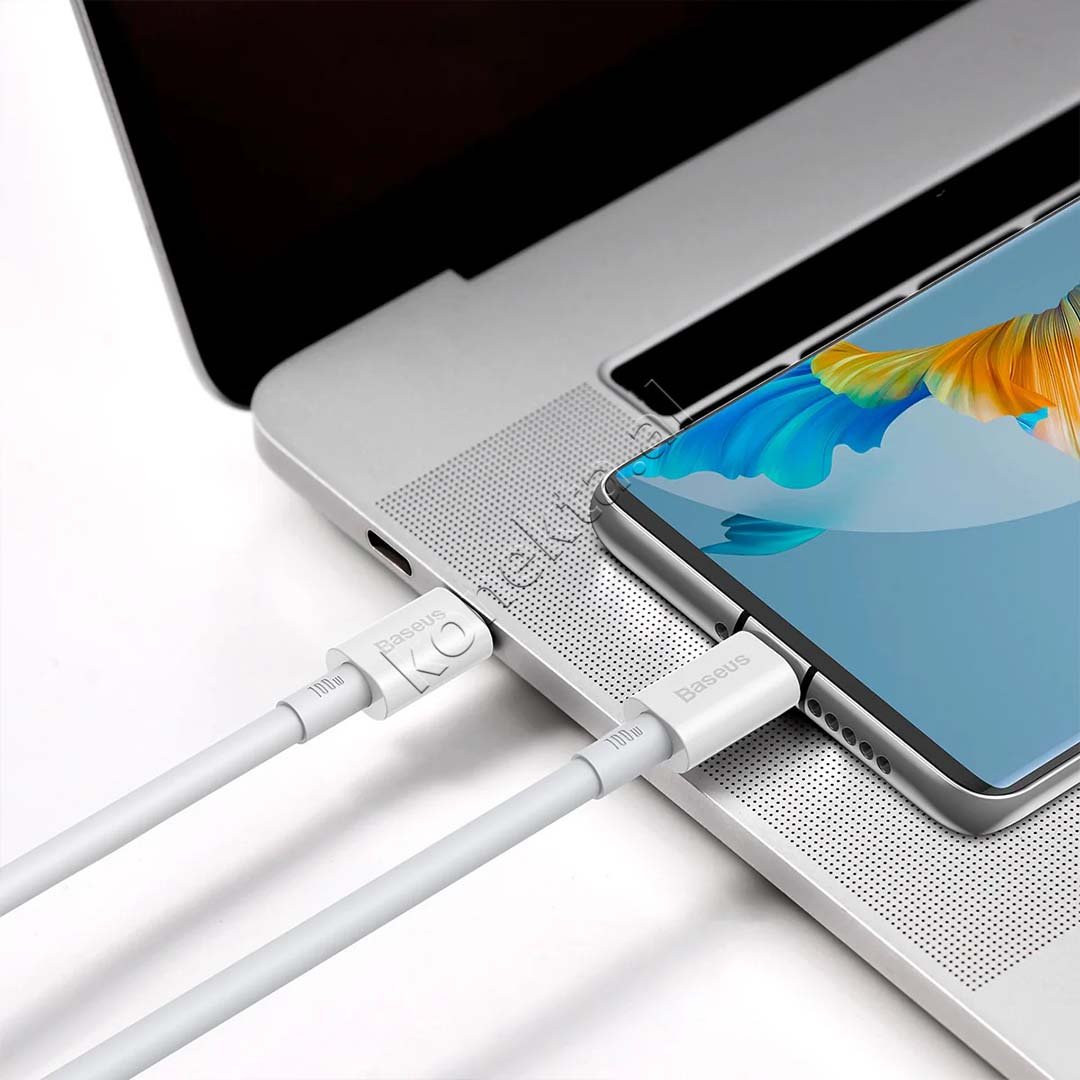 Baseus Type-C to Type-C Charging Cable, 100W, 1m - Thumbnail 5