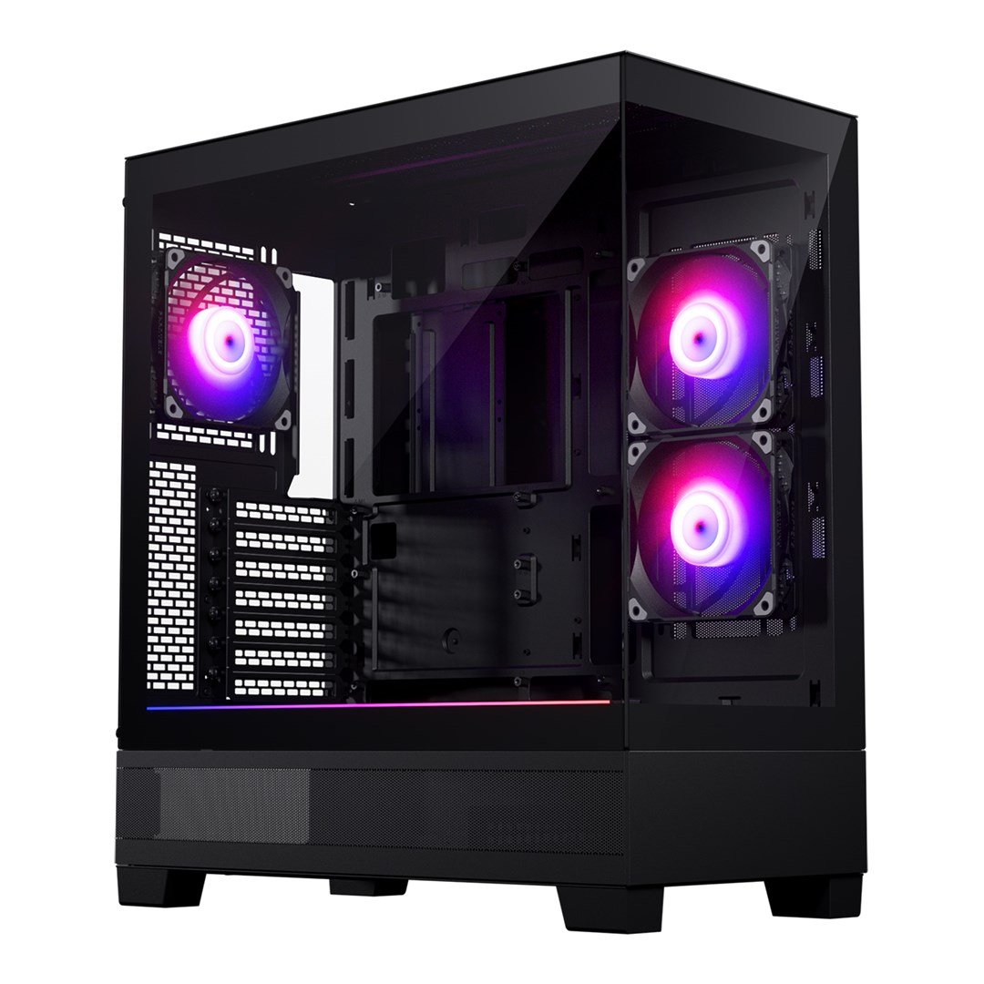 Phanteks XT View Mid Tower Case, Black - Image 1