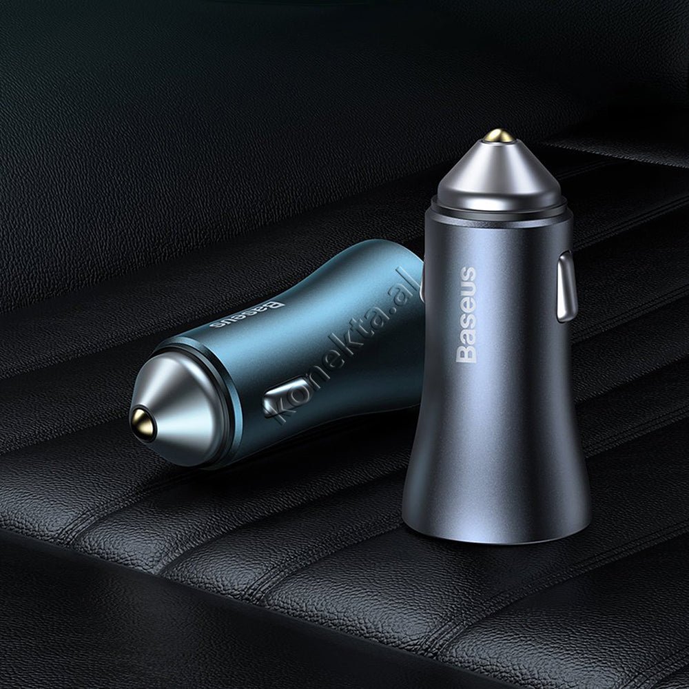 Baseus Car Charger 40W with USB Type-C Cable - Thumbnail 18
