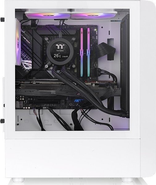 Thermaltake S200 TG ARGB Snow Case, Midi Tower - Thumbnail 3