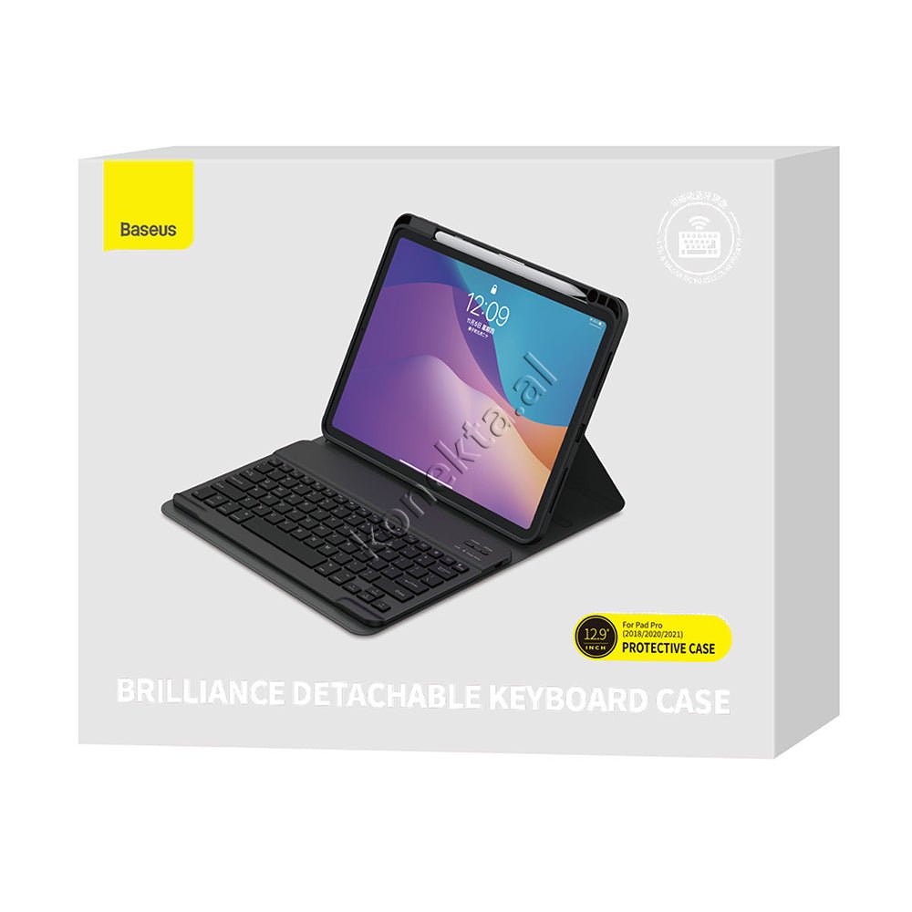 Baseus Cover Leather with Keyboard for iPad 12.9 Inch - Thumbnail 2