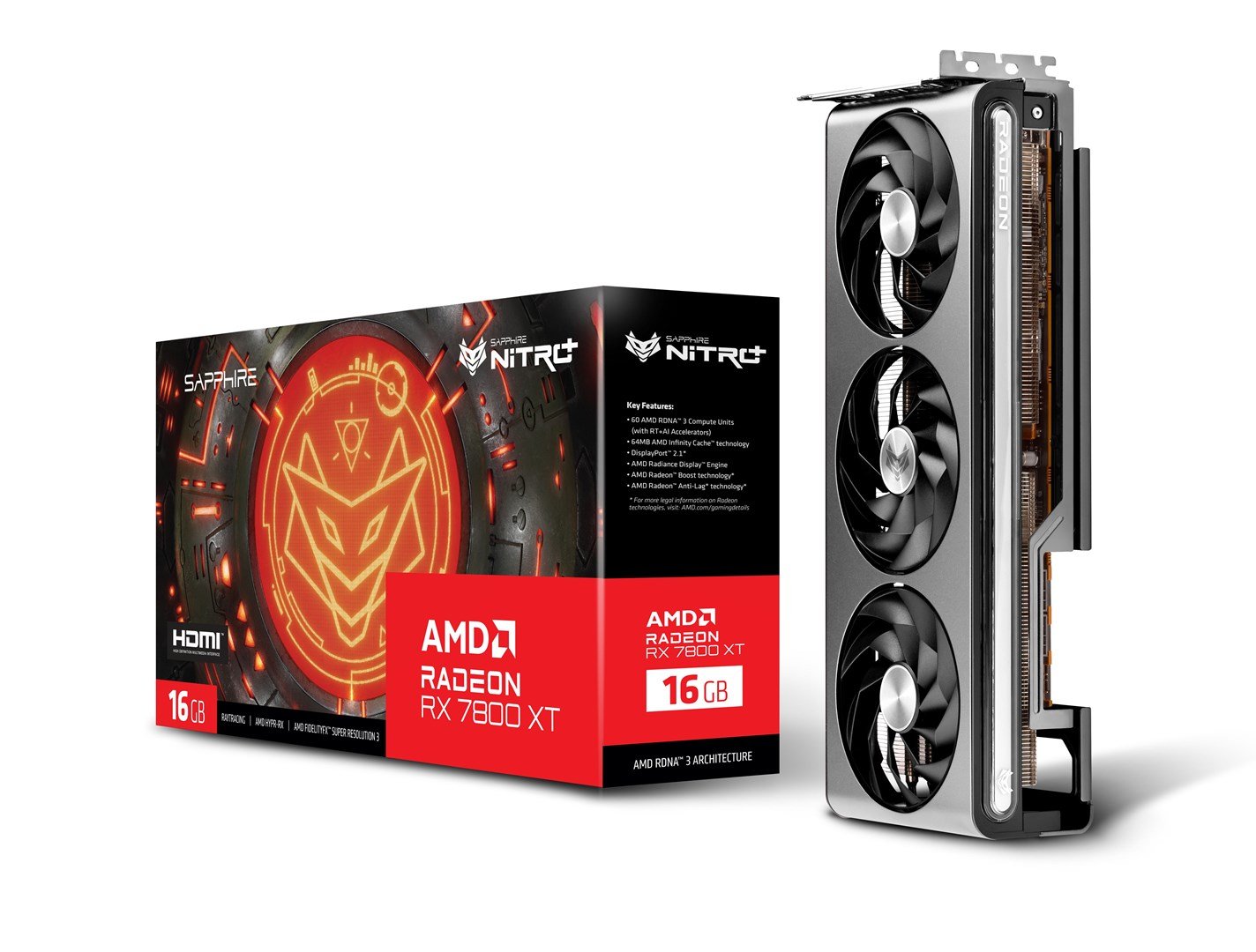 Sapphire Nitro+ Radeon RX 7800 XT 16GB GDDR6 Graphics Card - Thumbnail 2