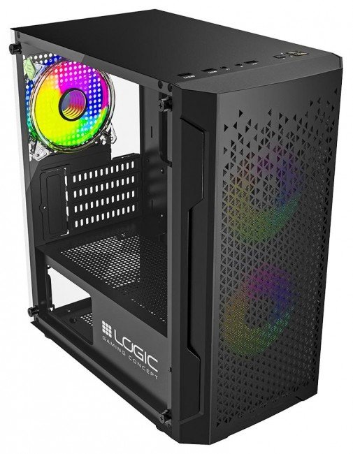 Logic Aramis ARGB Case, Black - Thumbnail 3