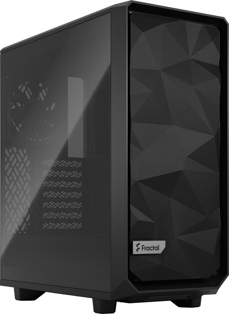 Fractal Design Meshify 2 Compact TG Light Tint Case, Black, Midi Tower - Image 1