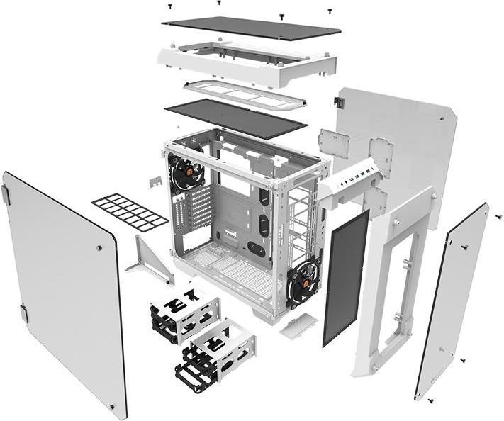 Thermaltake View 71 TG Snow Edition Case, Full Tower - Thumbnail 31