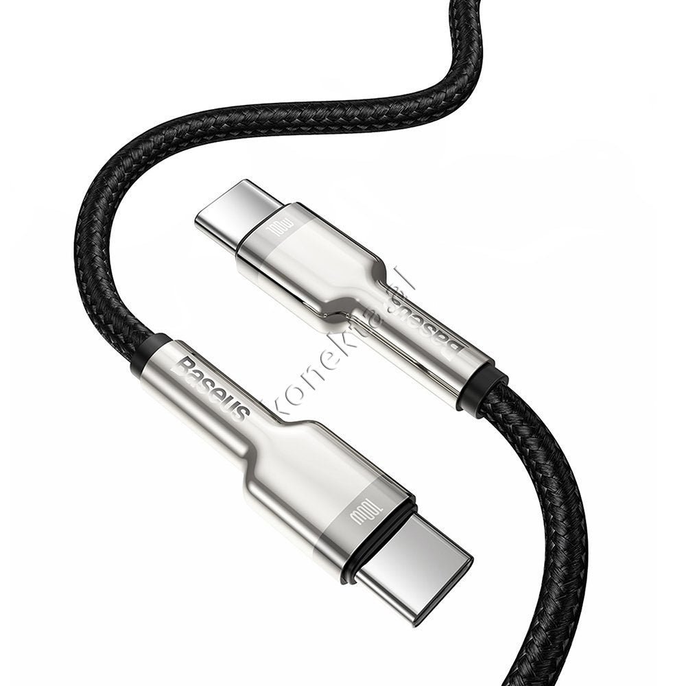 Baseus 100W Charging Cable, Type-C to Type-C, 2m, Black - Thumbnail 7