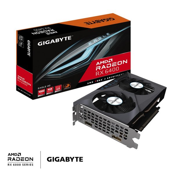Gigabyte Radeon RX 6400 Eagle 4GB GDDR6 Graphics Card - Thumbnail 2