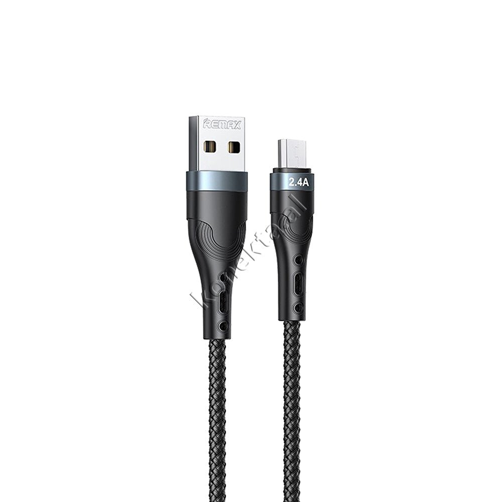 REMAX USB Charging Cable, 1m, Black / Silver, Lightning / Type-C / Micro 2.4A - Thumbnail 5