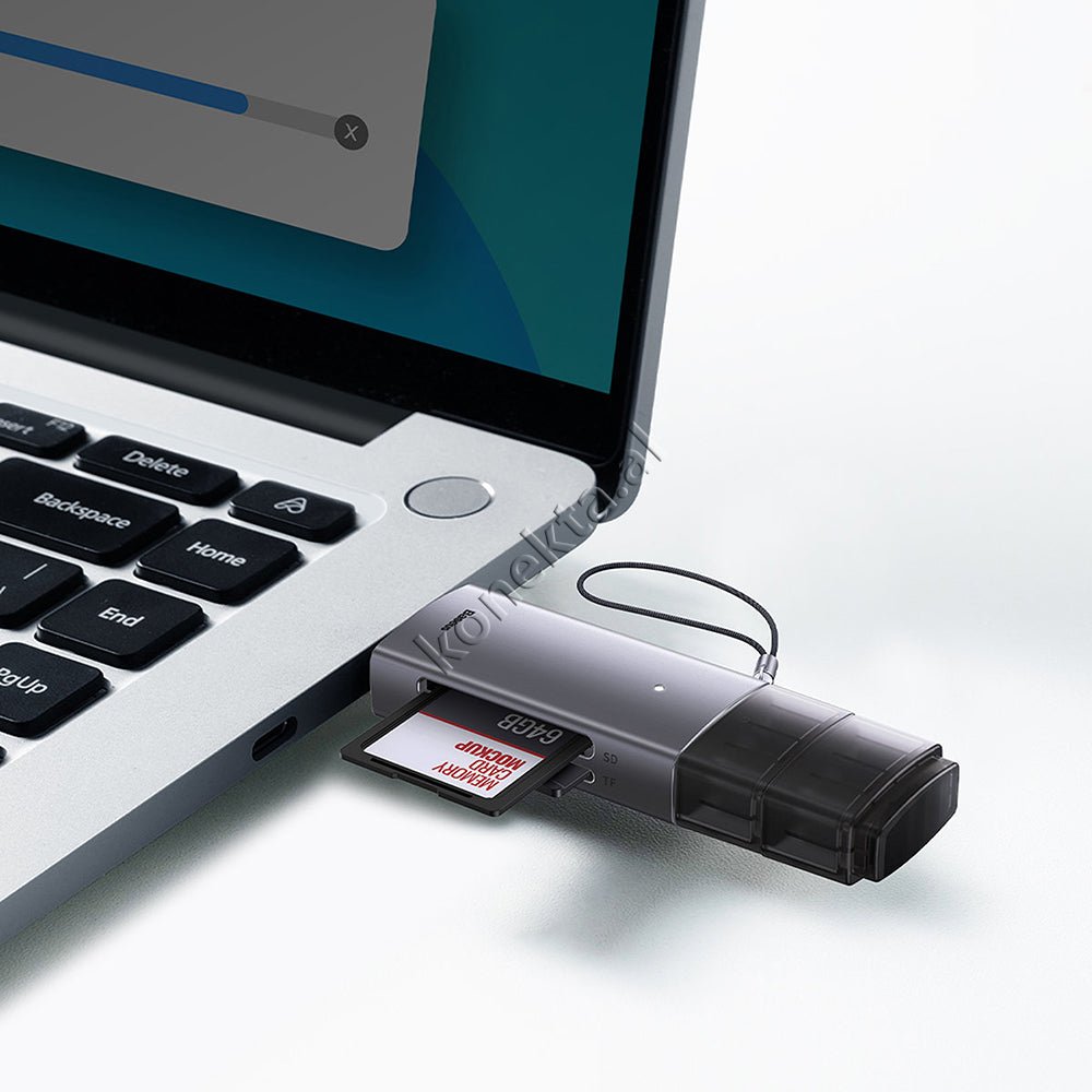 Baseus SD Card Adapter with Type-C and USB Ports - Thumbnail 9