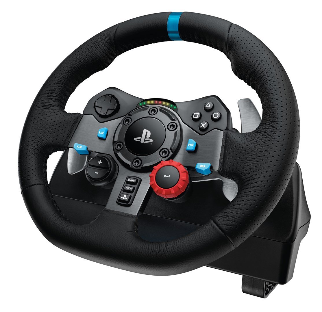 Logitech G G29 Gaming Wheel and Pedals, Black - Thumbnail 2