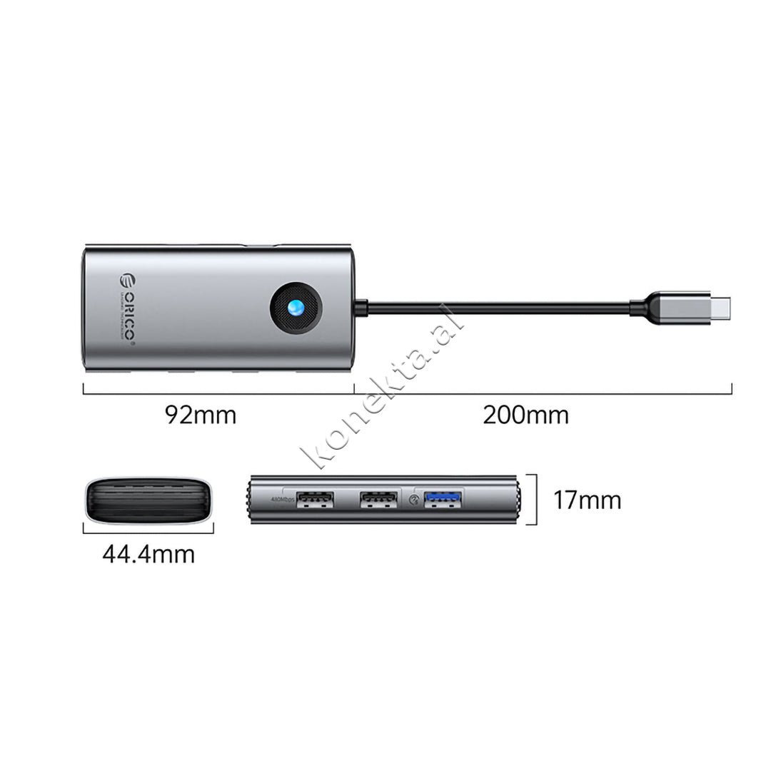Orico Adaptor HUB Me Shumë Porta 5 në 1 - Thumbnail 2