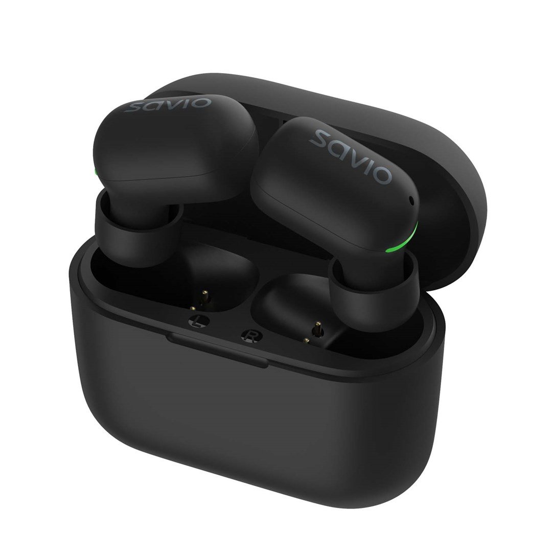 Savio TWS-09 Headphones, Wireless, Black - Thumbnail 7