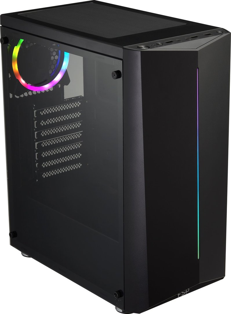 FSP CMT151 Case, Mid Tower, Black - Thumbnail 2