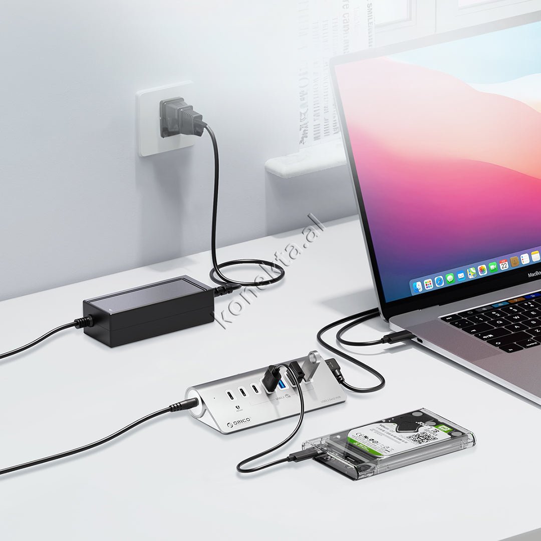 Orico M3U7-G2 USB Hub, 7 Ports USB 3.0, Black - Thumbnail 7