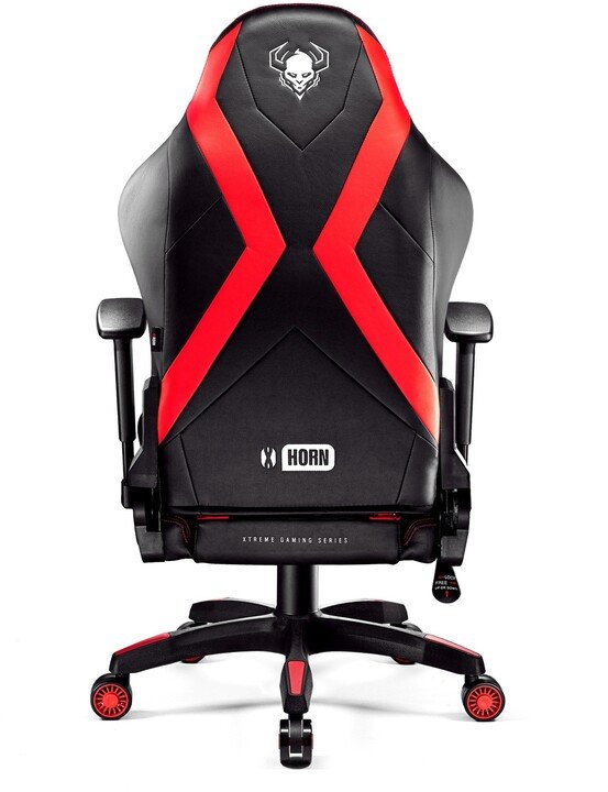 Diablo Chairs X-Horn 2.0 Chair, Black / Red - Thumbnail 5