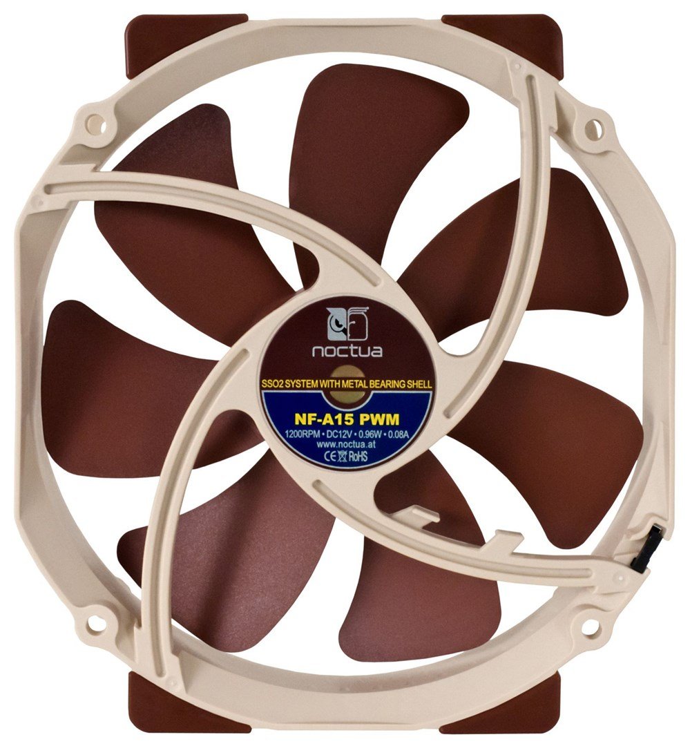 Noctua NOC-NF-A15-PWM Fan, 14 cm, Beige / Brown - Thumbnail 4