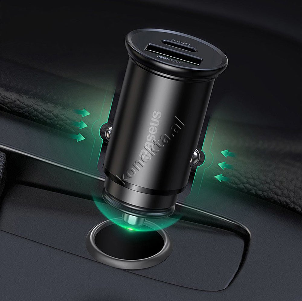 Baseus 30W Car Charger, Black - Thumbnail 15