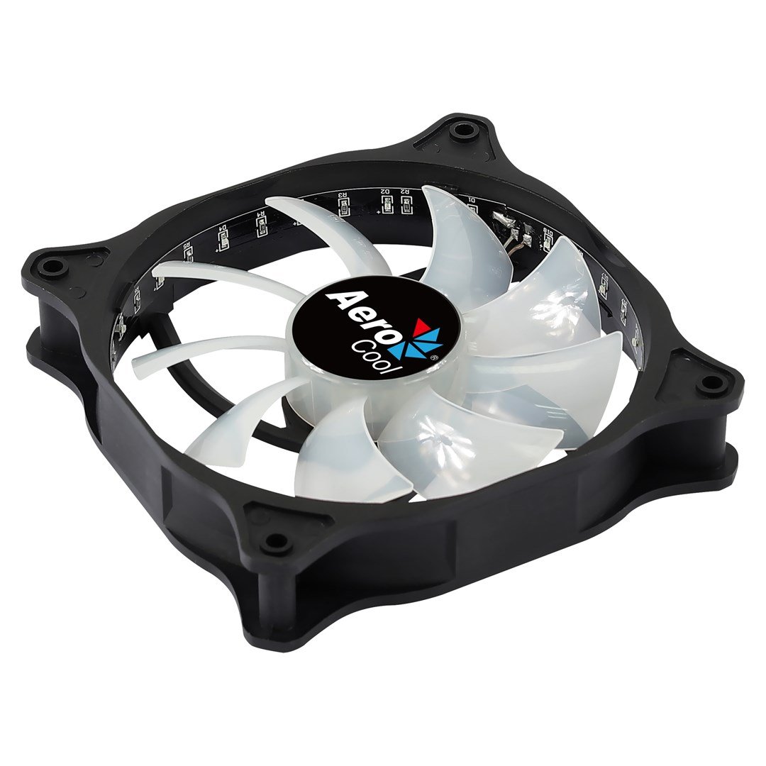 Aerocool COSMO12FRGB Fan, 12 cm, Black - Thumbnail 2