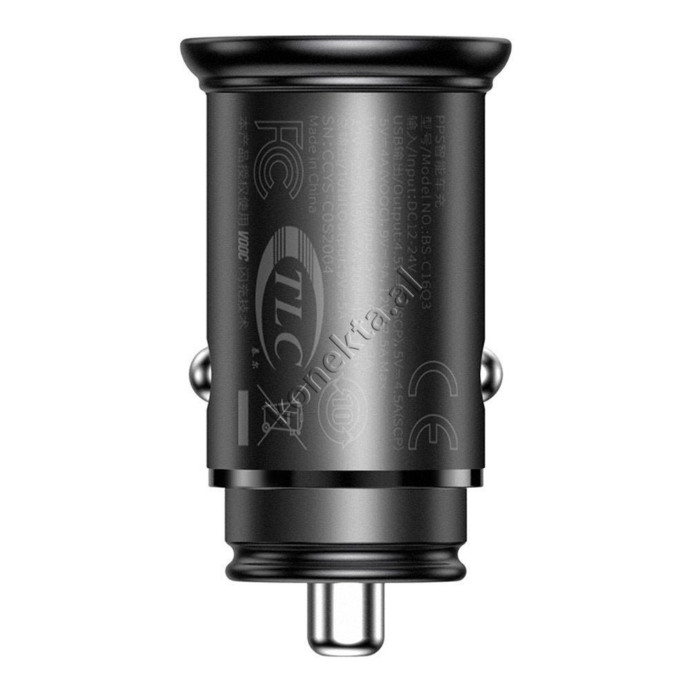 Baseus 30W Car Charger, Black - Thumbnail 3