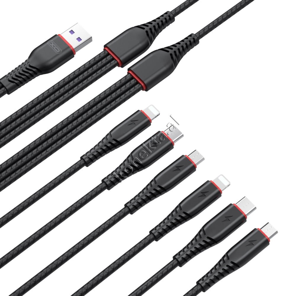 XO Kabell Karikimi 6 Ne 1 Type-c / Lightning / Micro - Image 1