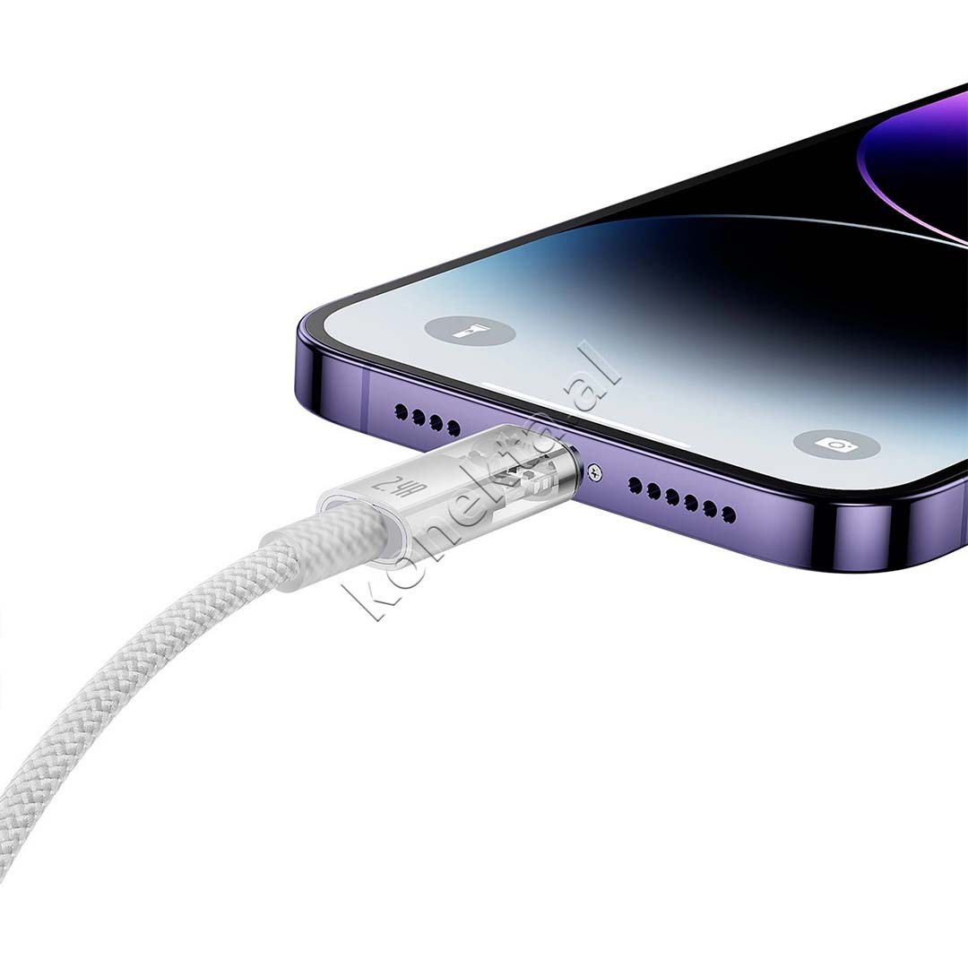 Baseus USB to Lightning Charging Cable, 2m, White - Thumbnail 7