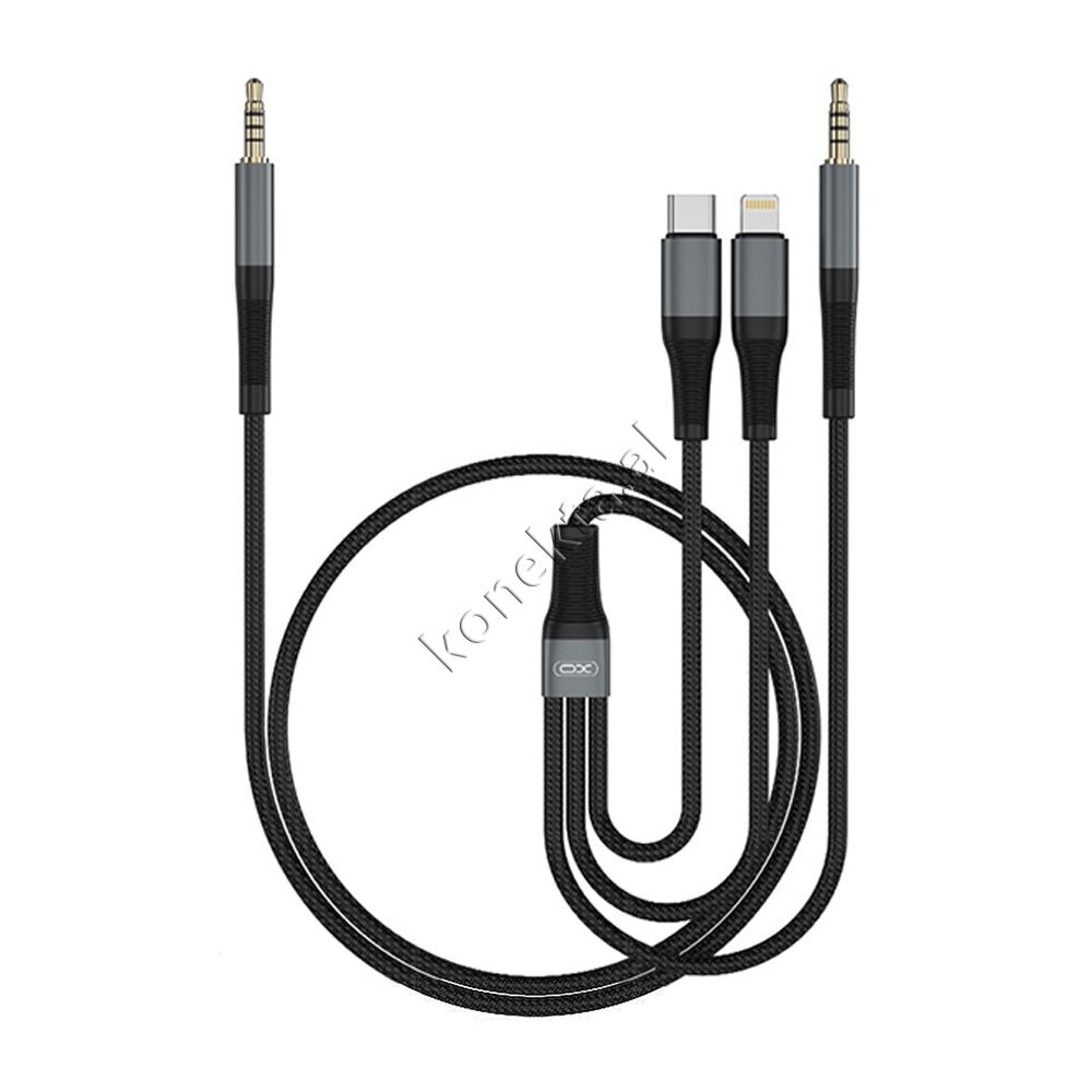 XO Lightning + Aux 3.5mm Cable, 1m - Thumbnail 4
