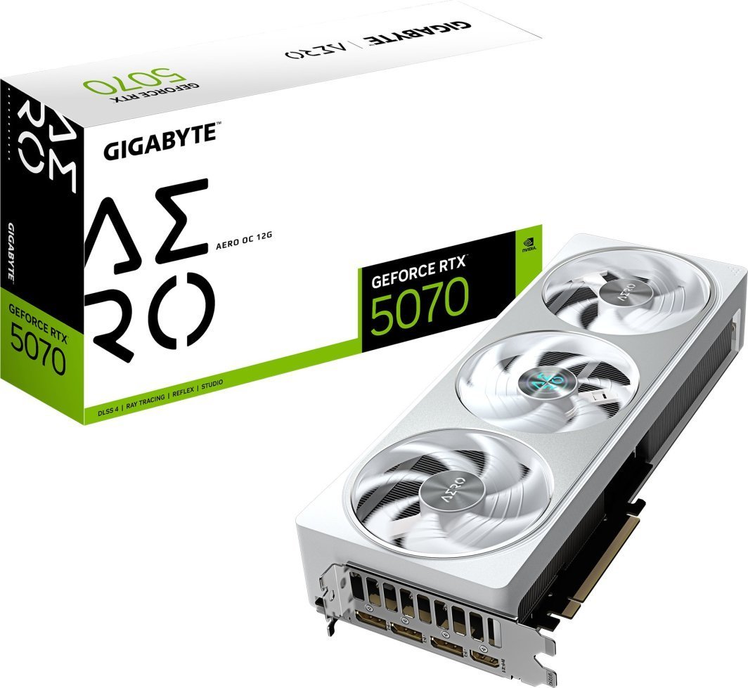 Gigabyte GeForce RTX 5070 Aero OC 12GB GDDR7 (GV-N5070AERO OC-12GD) - Image 1