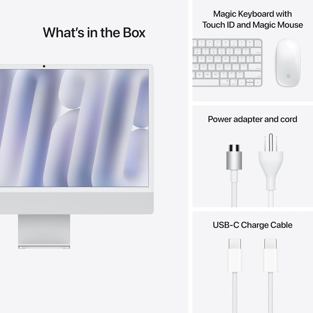 Apple Imac M4 Chip Desktop, 24 Inch 4.5K Retina, 16 GB RAM, 256GB SSD - Thumbnail 3