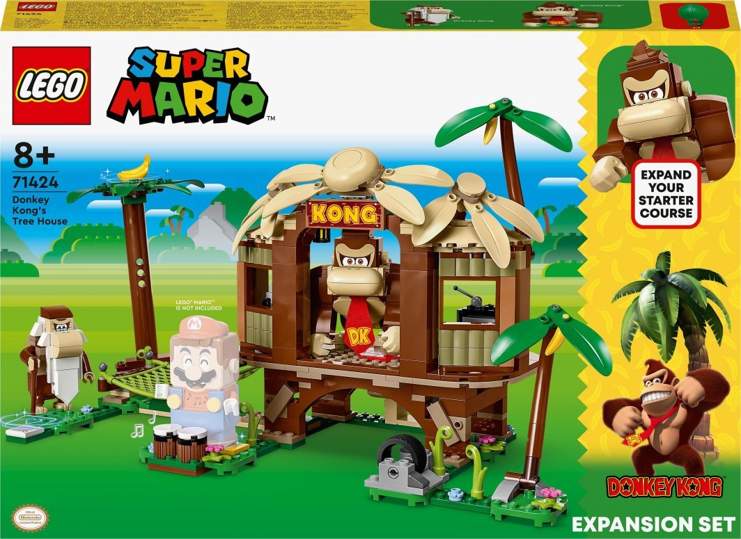 LEGO Super Mario 71424 Donkey Kong's Tree House Expansion, 555 pieces - Image 1