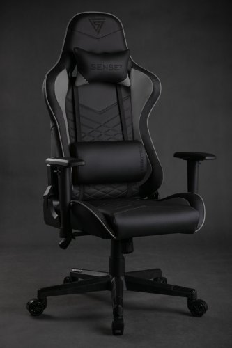 SENSE7 Spellcaster Gaming Chair, Black/Grey - Thumbnail 7
