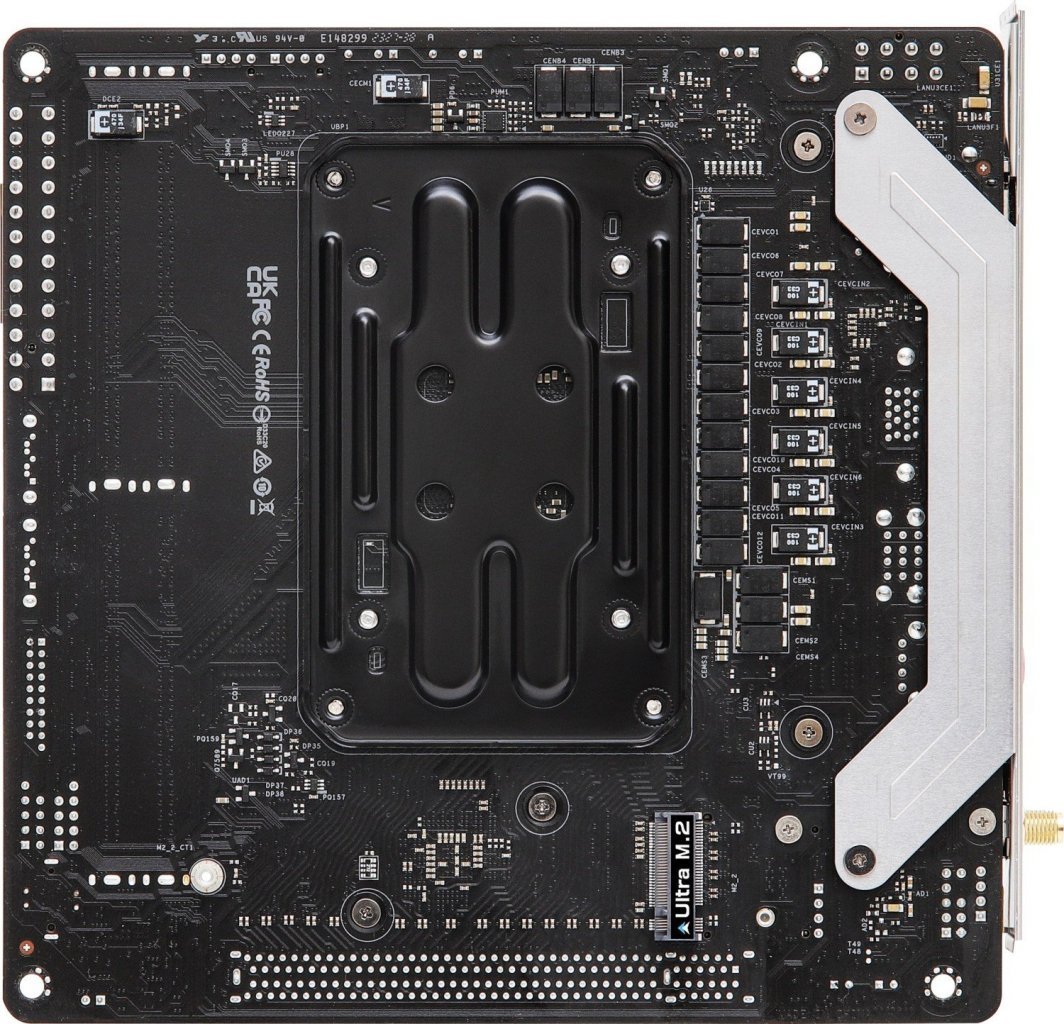 ASRock A620I LIGHTNING WIFI Motherboard, Black, Wi-Fi 6E, 2.5 Gb/s LAN, RGB - Thumbnail 7