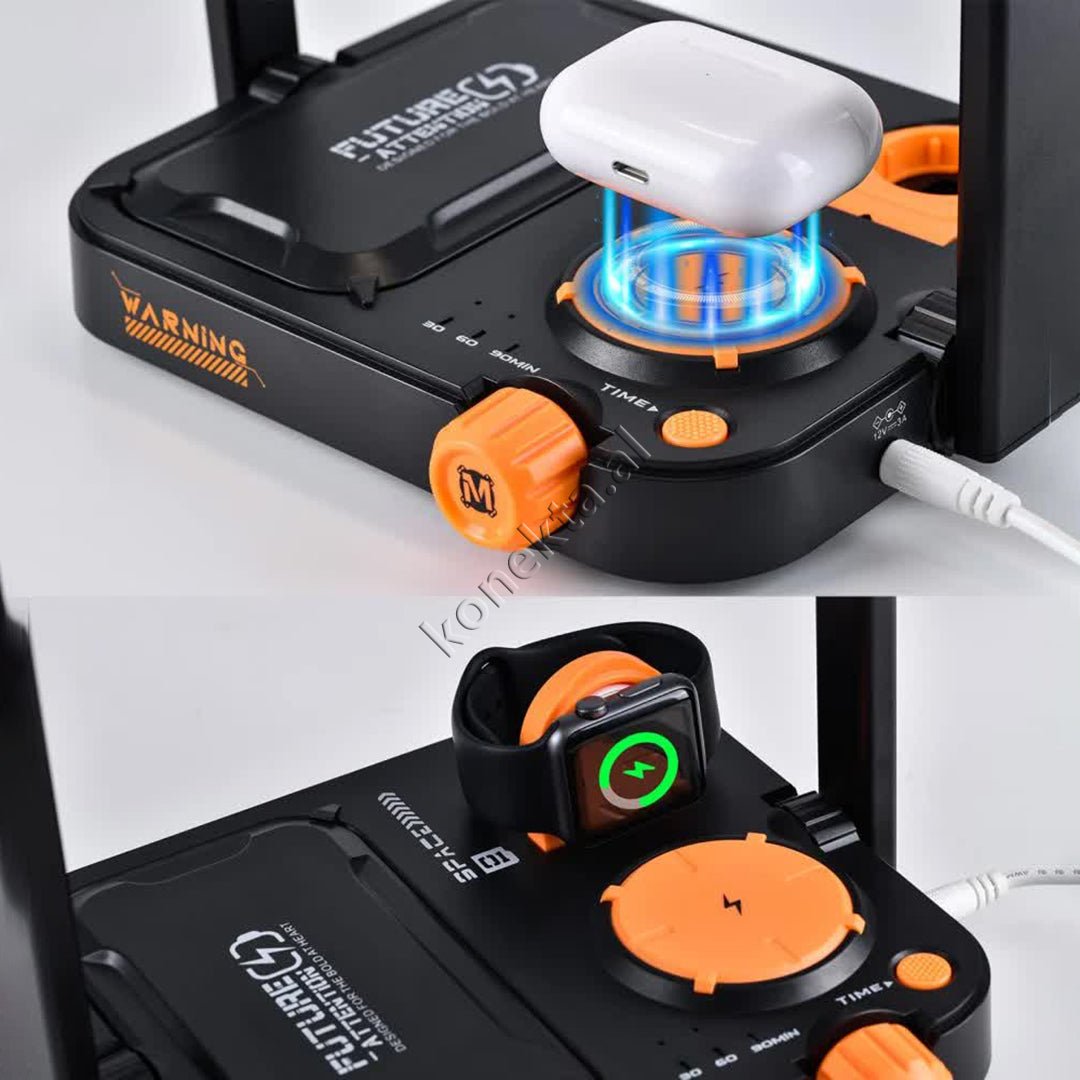 Cyberpunk Wireless Charger, Black - Thumbnail 15