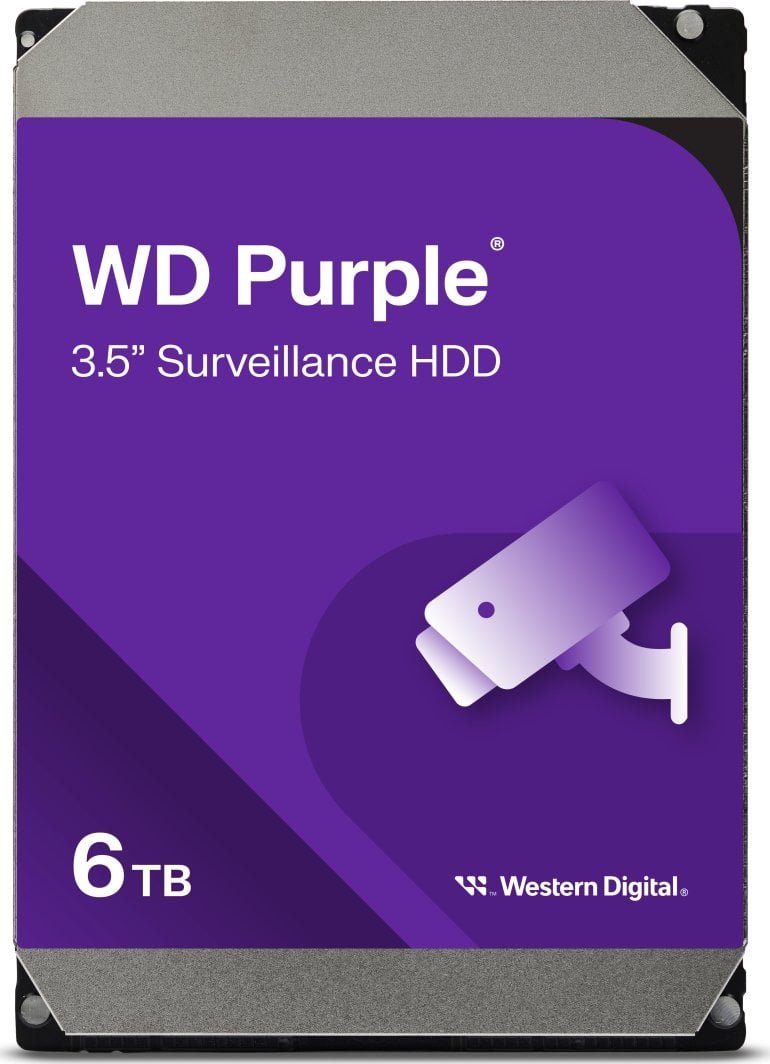 WD Purple HDD, 6TB, 3.5" SATA III - Image 1