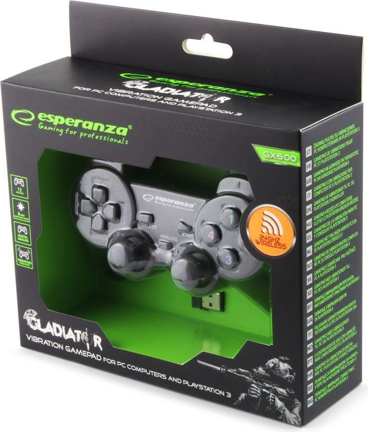 Esperanza Gladiator Controller, Wireless, Black - Thumbnail 3