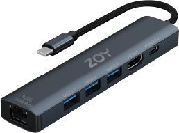 ZOY ZH61 Docking Station, Black - Image 1