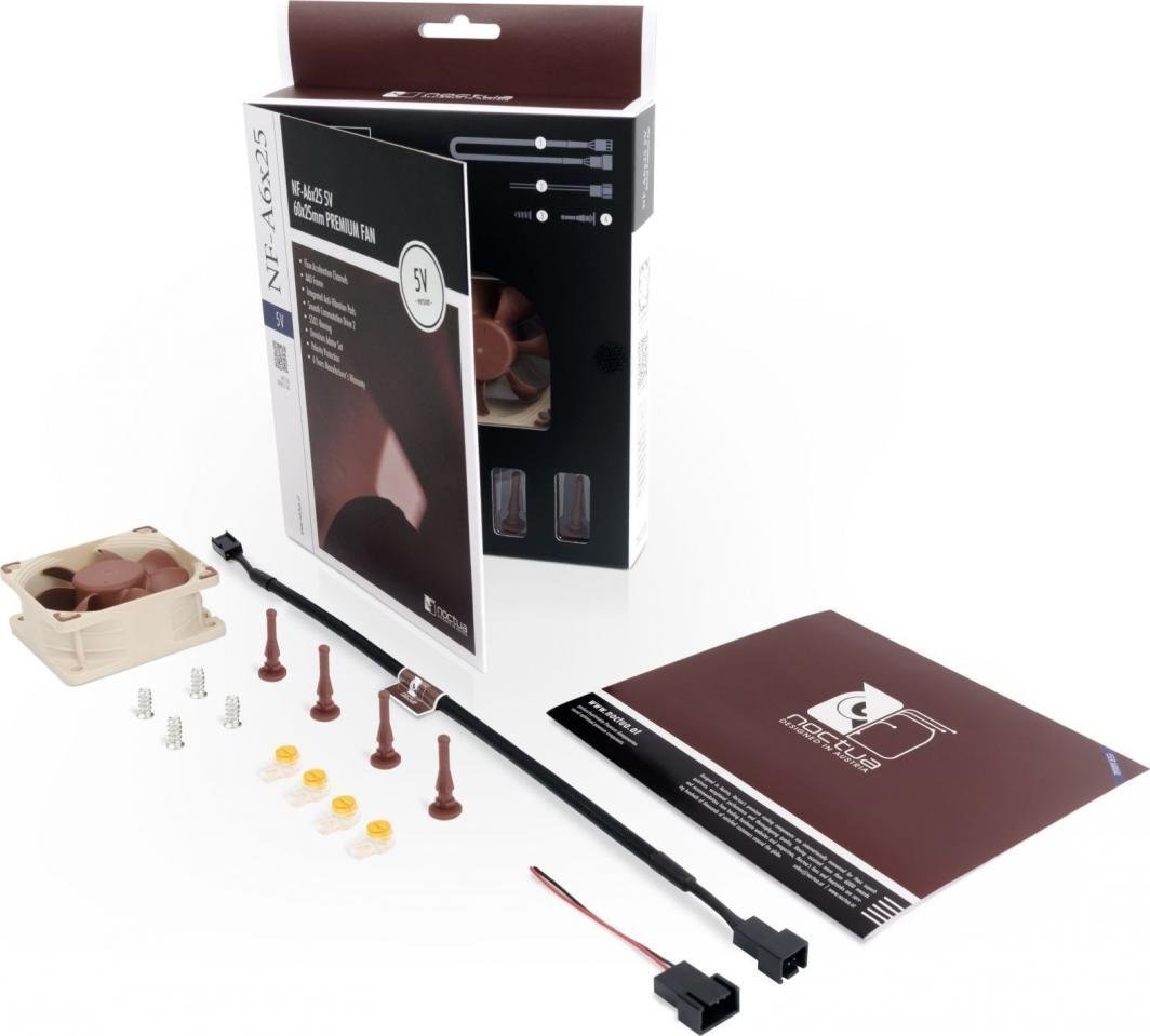 Noctua NF-A6x25 5V Fan, 60 mm - Thumbnail 4