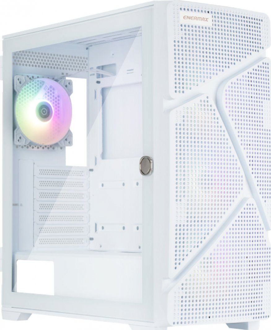 Enermax MarbleShell MS31 Case, White ARGB, Midi Tower - Image 1