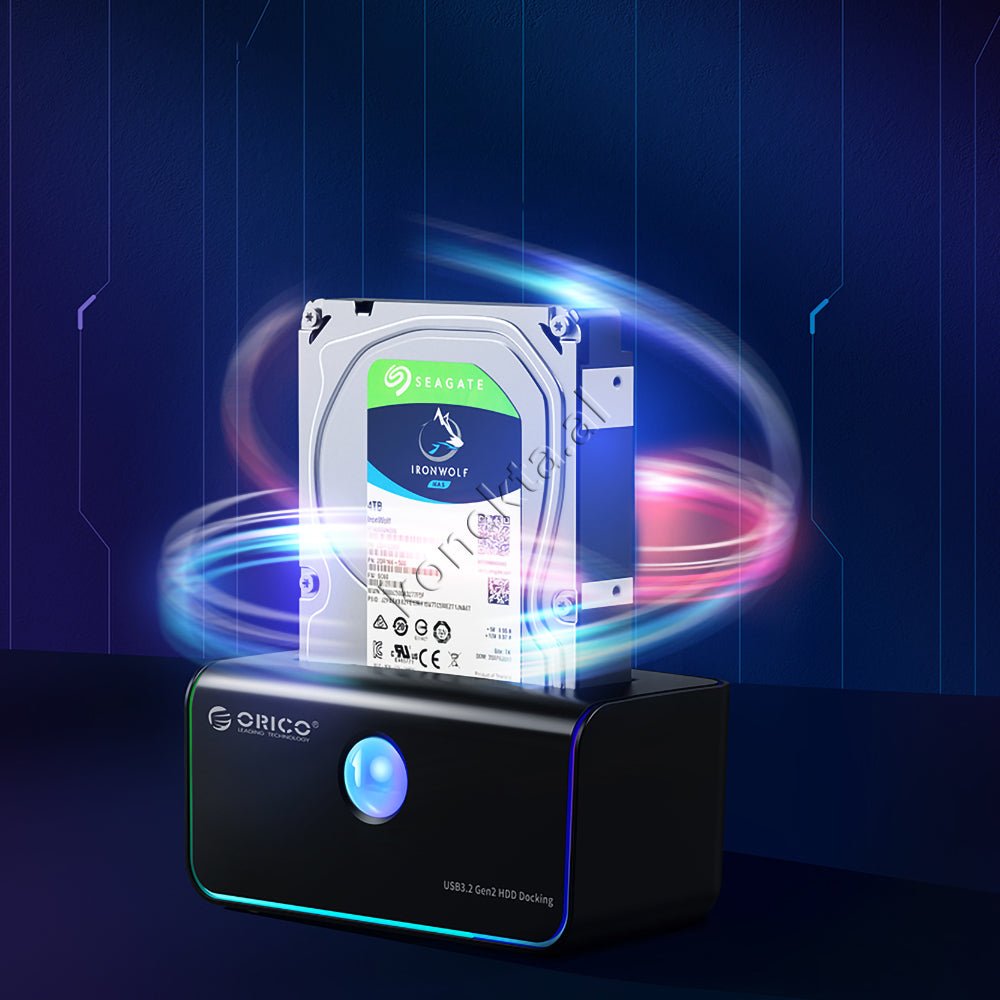 Orico Hard Disk Reader 3.5" / 2.5" with Type-C Port and RGB Light - Thumbnail 13