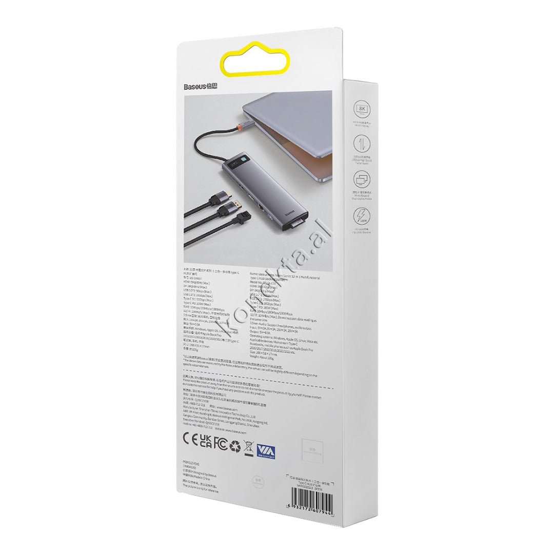 Baseus Type-C Adapter Me 12 Porta Multifunksionale - Thumbnail 24