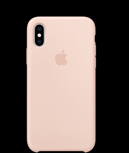 Apple iPhone XS Max Silicone Case, Pink - Image 1