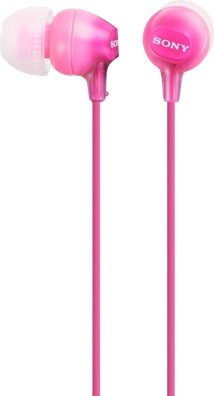Sony MDR-EX15APPI Headphones, Pink - Image 1